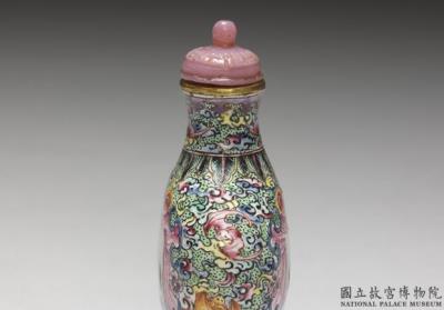 图片[2]-Copper-body painted enamel snuff bottle with a western figural design, Qing dynasty, Qianlong reign (1736-1795)-China Archive